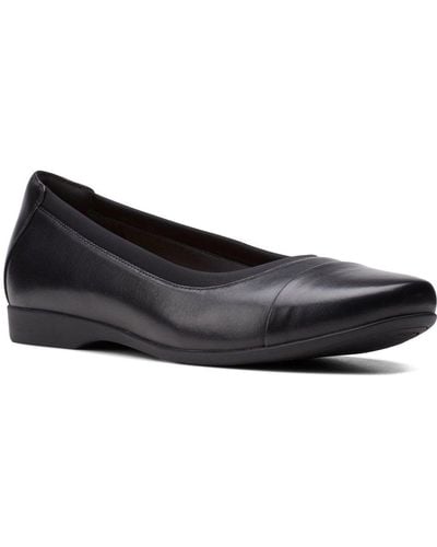 Clarks Un Darcey Cap2 Court Shoes - Black