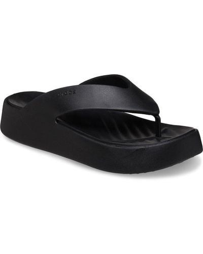 Crocs™ Getaway Platform Flip Sandals - Black