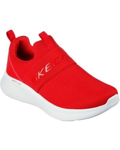 Skechers Skech-lite Pro Light Rush Trainers Size: 4, - Red