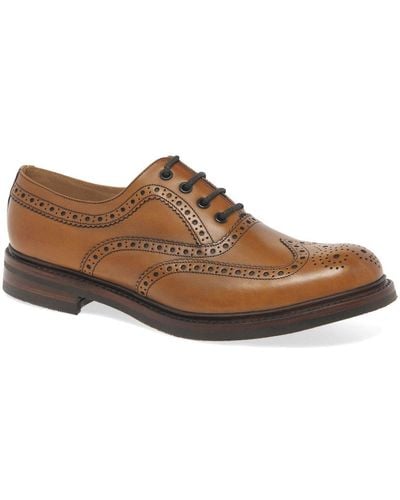 Loake Edward Formal Lace Up Brogues - Brown