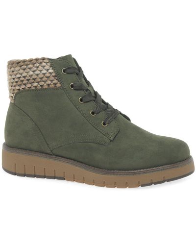 Marco Tozzi Dallas Ankle Boots - Green