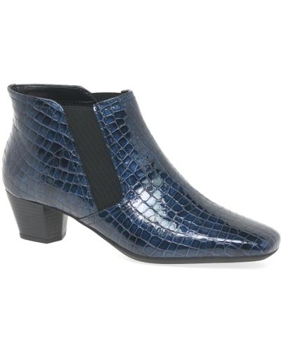 Charles Clinkard Handson Womens Ankle Boots - Blue