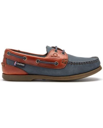 Chatham Bermuda Boat Shoes - Red