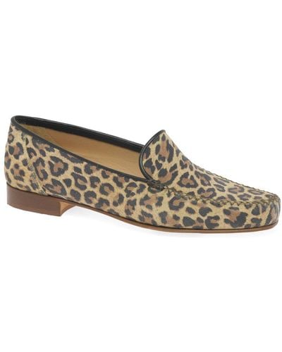 Charles Clinkard Leopard Moccasins - Multicolour