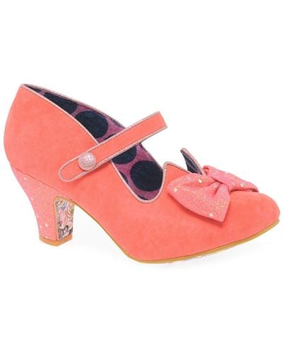 Irregular Choice Piccolo Wide Fit Mary Jane Court Shoes - Pink