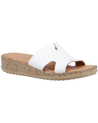 Hush Puppies Eloise Low Wedge Sandals - White
