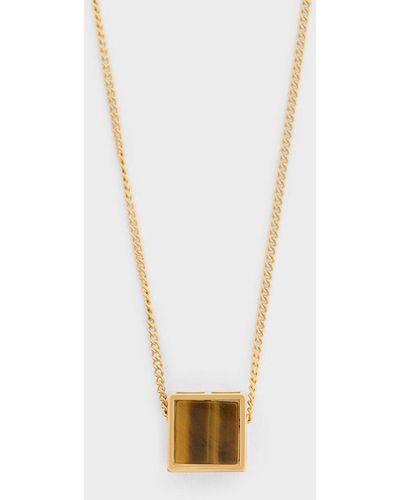 Charles & Keith Briar Square Necklace - White