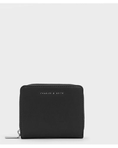 Charles & Keith Zip-around Small Wallet - Black