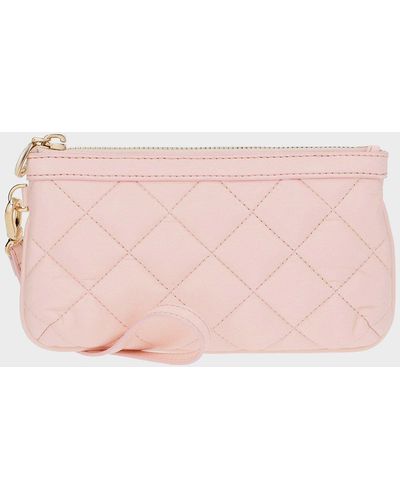 Charles & Keith Cressida Quilted Wristlet - Pink