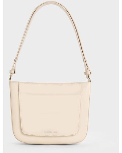 Charles & Keith Irie Shoulder Bag - White