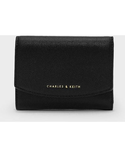 Charles & Keith Front Flap Wallet - White