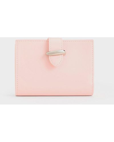Charles & Keith Lumen Belted Wallet - Pink