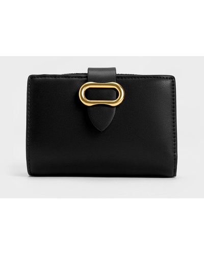 Black Annelise Belted Wallet - CHARLES & KEITH US