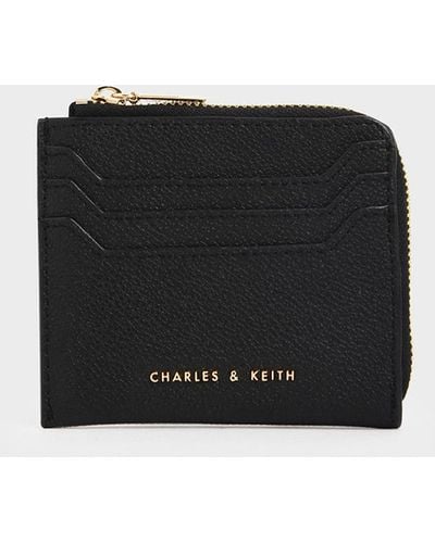 Charles & Keith Small Zip Pouch - Black