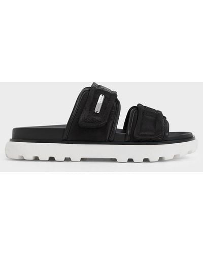 Charles & Keith Clementine Recycled Polyester Sports Sandals - White