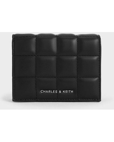 Charles & Keith Quilted Mini Wallet - Black