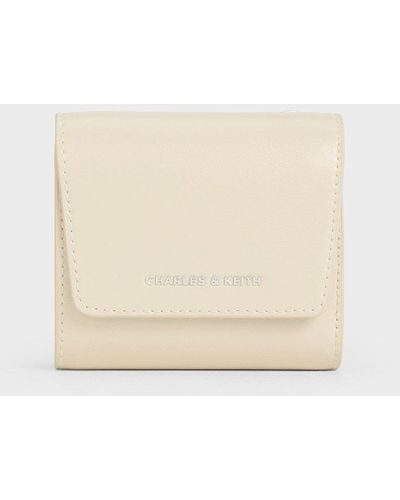 Charles & Keith Irie Small Wallet - Natural