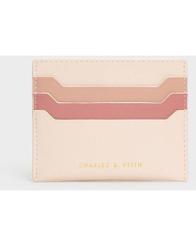 Charles & Keith Multicolor Card Holder - Natural