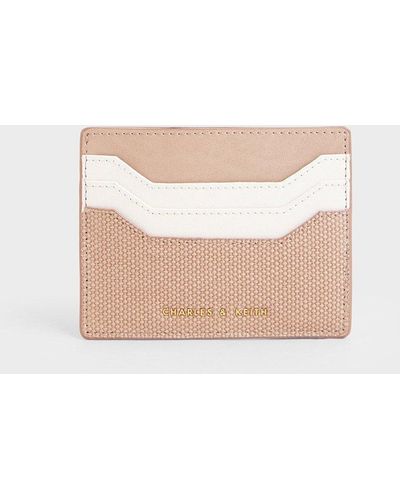Charles & Keith Canvas Multi-slot Card Holder - Multicolor