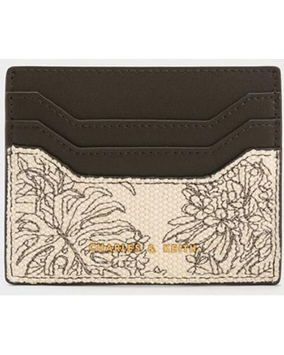 Charles & Keith, Bags, Nwt Charles Keith White Gold Logo Hardware Zip  Around Large Wallet