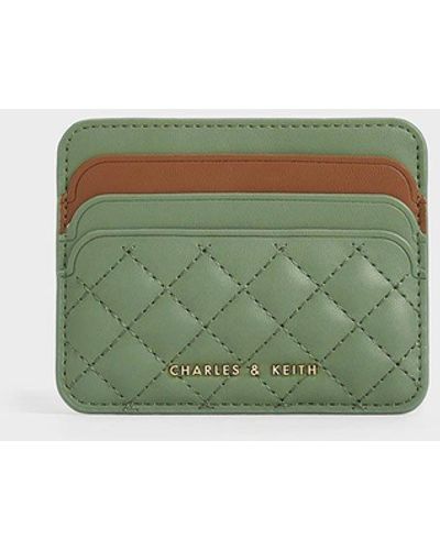 Black Este Quilted Belted Small Wallet - CHARLES & KEITH International