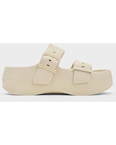 Charles & Keith Bunsy Double-strap Sports Sandals - Natural