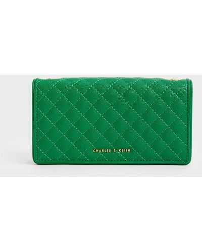 Charles & Keith Quilted Pouch - Green