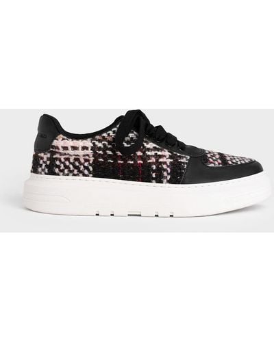 Charles & Keith Stevie Woven Trainers - Black