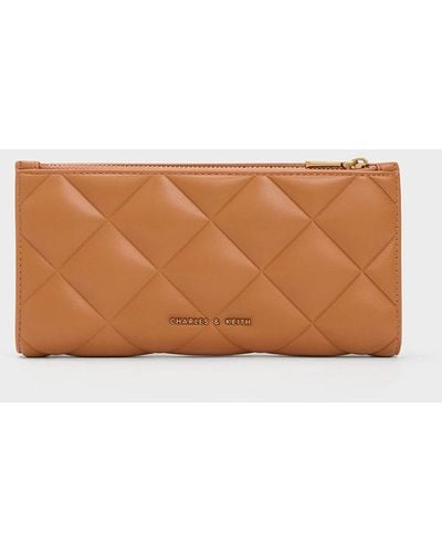 Danika Quilted Long Wallet - Pink