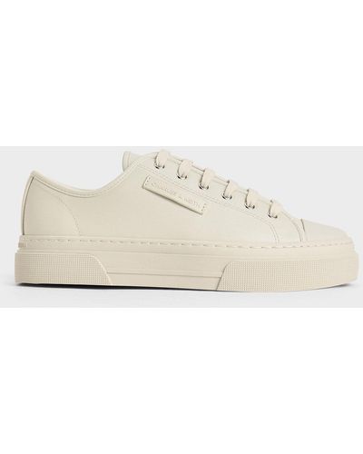 Charles & Keith Kay Low-top Trainers - Natural
