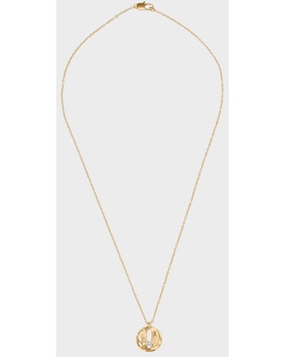 Charles & Keith Medal Necklace - White