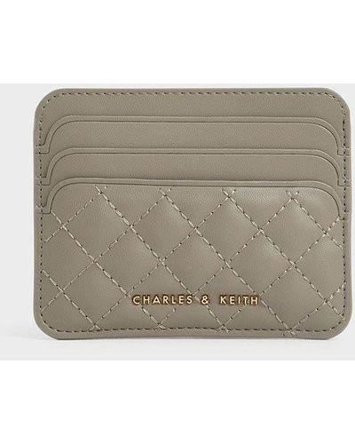 Charles & Keith Cleo Quilted Card Holder - Multicolor