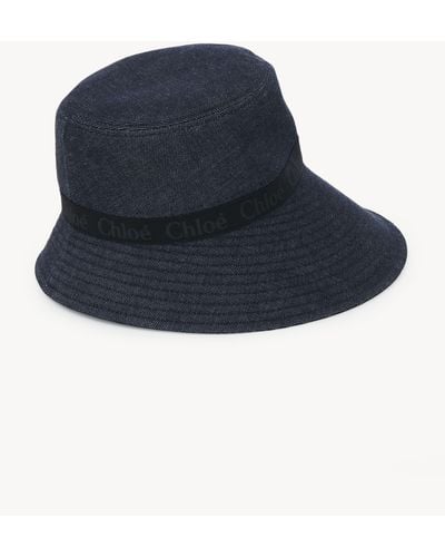 Chloé Woody Bucket Hat - Blue