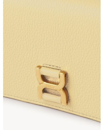 Chloé Marcie Long Wallet With Flap - Natural