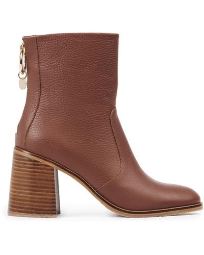See By Chloé Aryel Heeled Ankle Boot - Brown