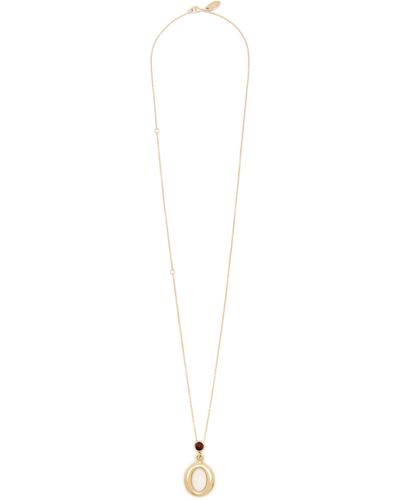 Chloé Alphabet Necklace With Pendant O - White