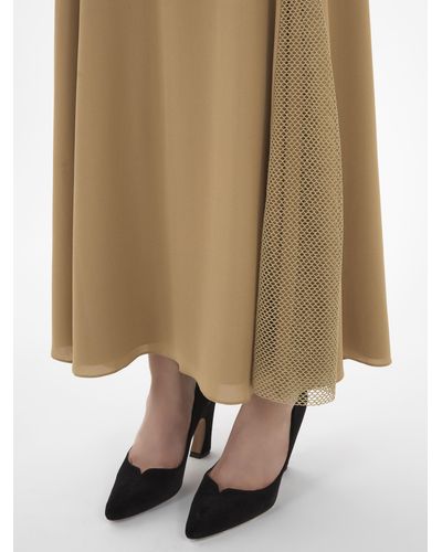 Chloé Flared Long Skirt - Natural