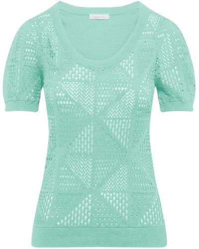 See By Chloé Puff-sleeve Knit Blouse - Green