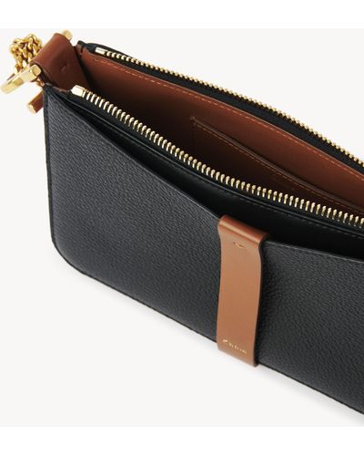 Chloé Marcie Pouch On Chain - Black