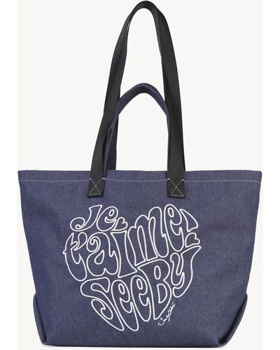See By Chloé Je T'aime Tote - Blue