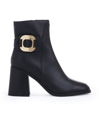 See By Chloé Chany Heeled Ankle Boot - Blue