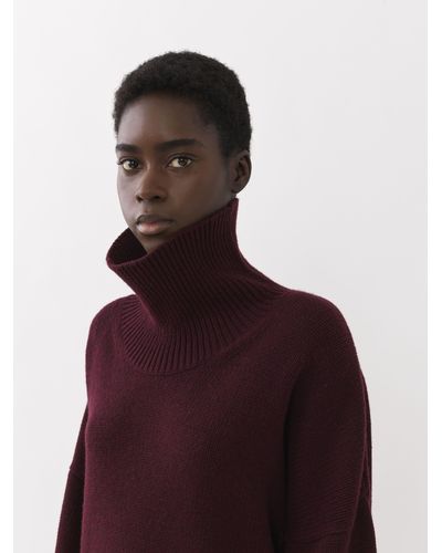Chloé Generous High-neck Sweater - Purple