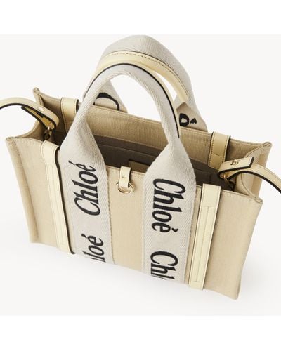 Chloé Small Woody Tote Bag - Metallic