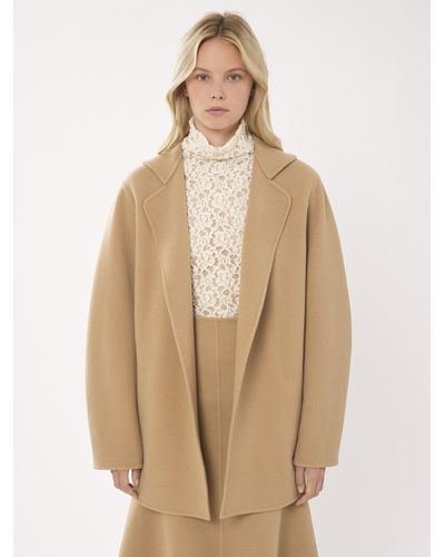 Chloé Short Belted Coat - Natural