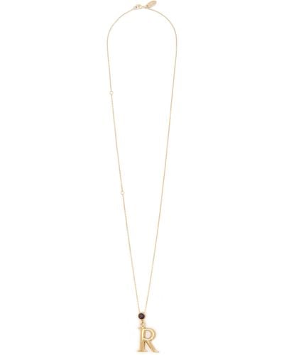 Chlo Alphabet Necklace With Pendant J in White Lyst UK