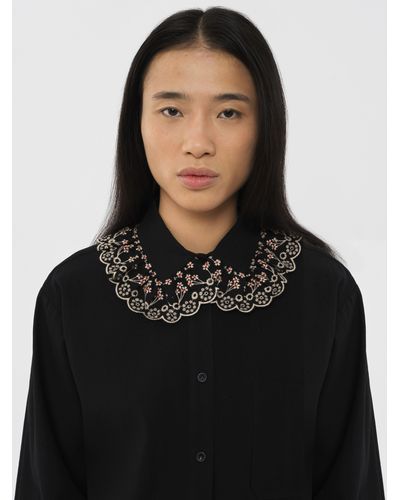 See By Chloé Broderie Anglaise Shirt - Black