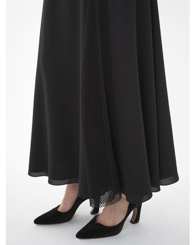Chloé Flared Long Skirt - Black
