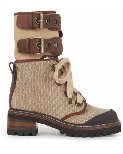 See By Chloé Dana Lace-up Boot - Brown