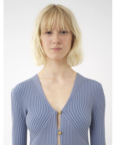 Chloé Fitted Cardigan - Blue