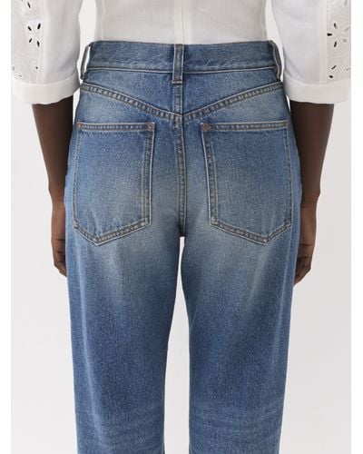 Chloé Masaya Cropped Straight Jeans - Blue